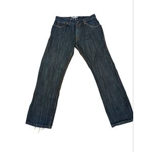 Mens Rocawear Size 33x34 Denim Jeans Pants Dark Blue Classic Fit Designer Style